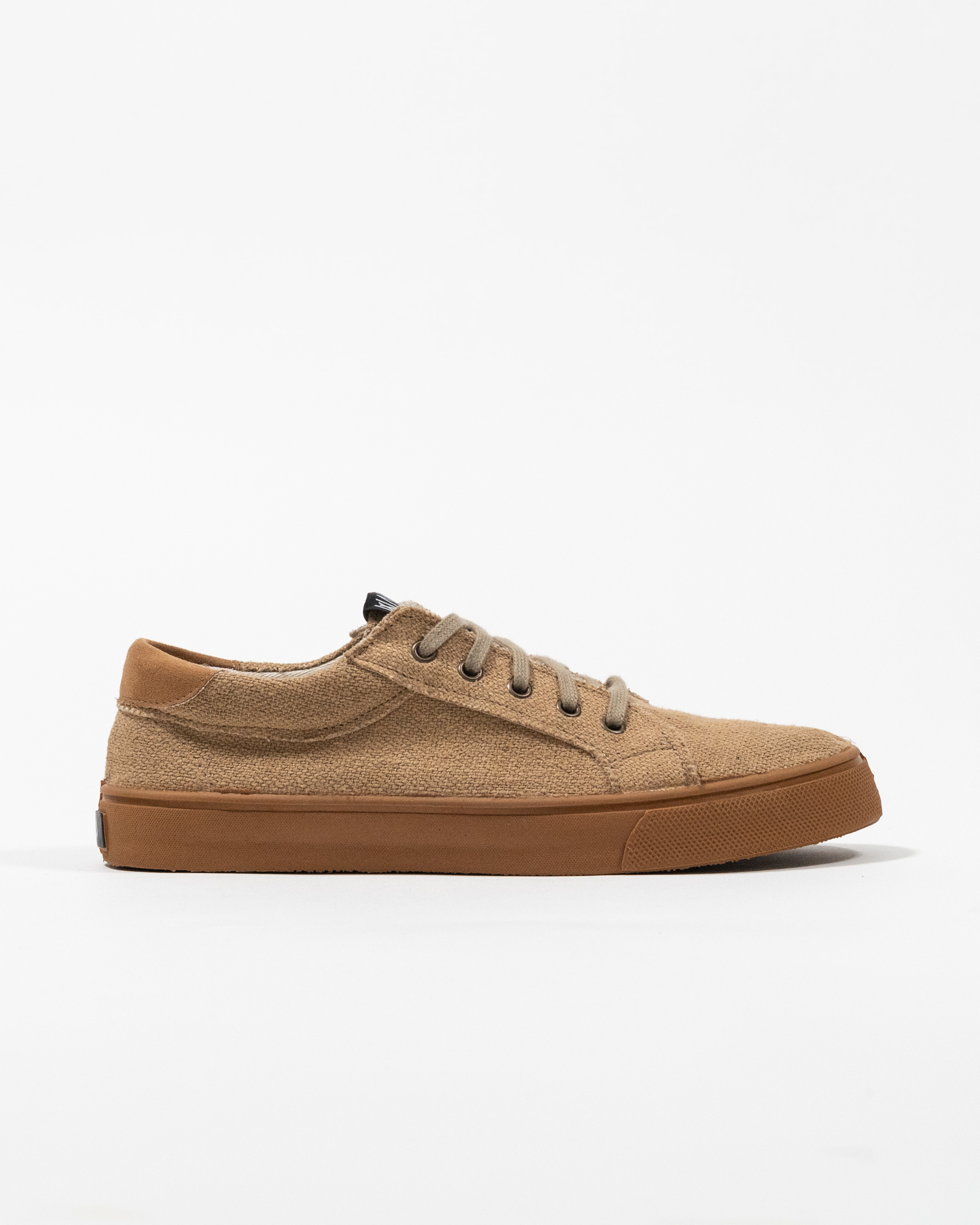 Hemp Low-Top Sneakers Champagne-Black Color | Venice Wasted 
